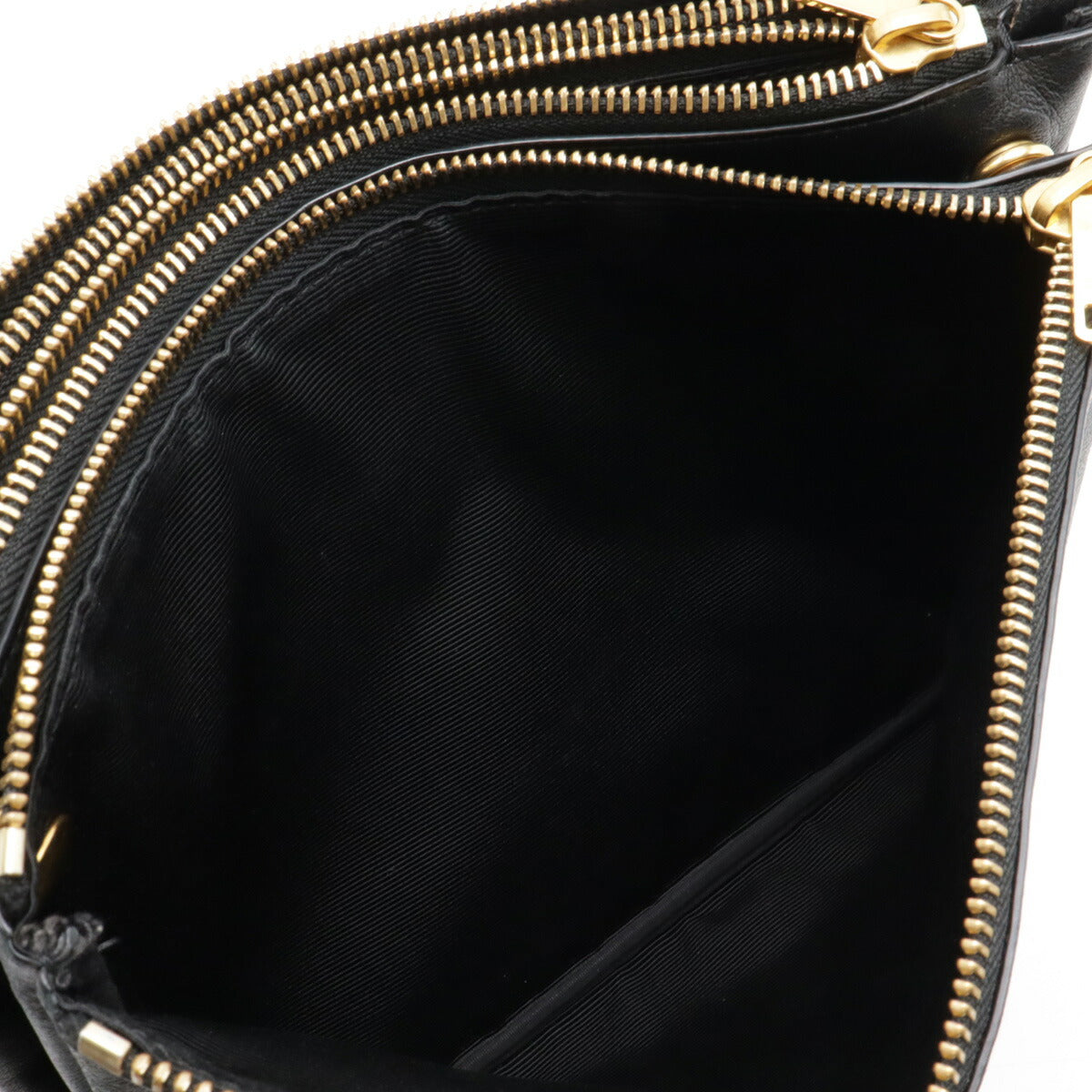 Celine Trio Large Lambskin Shoulder Bag Black