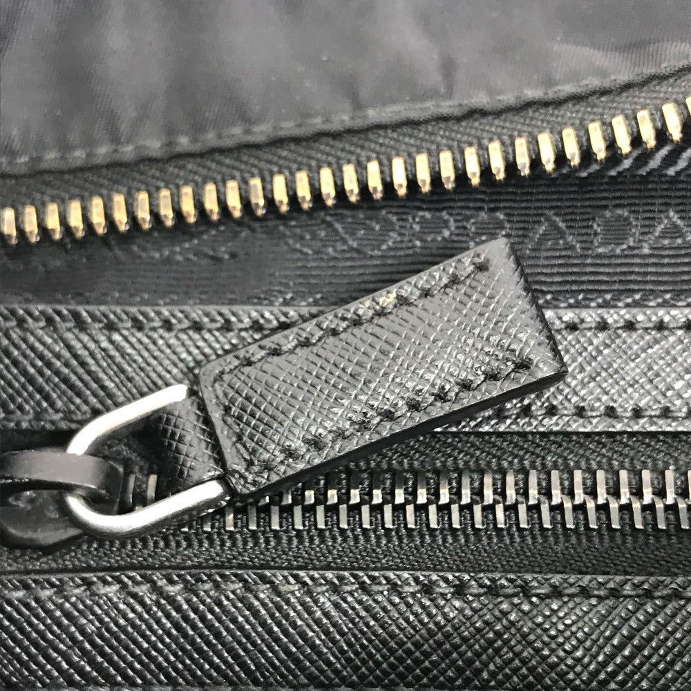 PRADA Shoulder Bag 2VH053 Nylon / leather black Bag Triangle logo mens Used