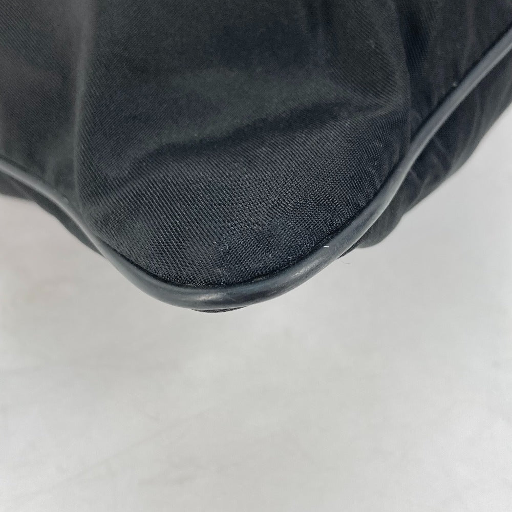 PRADA Shoulder Bag Nylon black Crossbody pochette bag Triangle logo plate Women Used