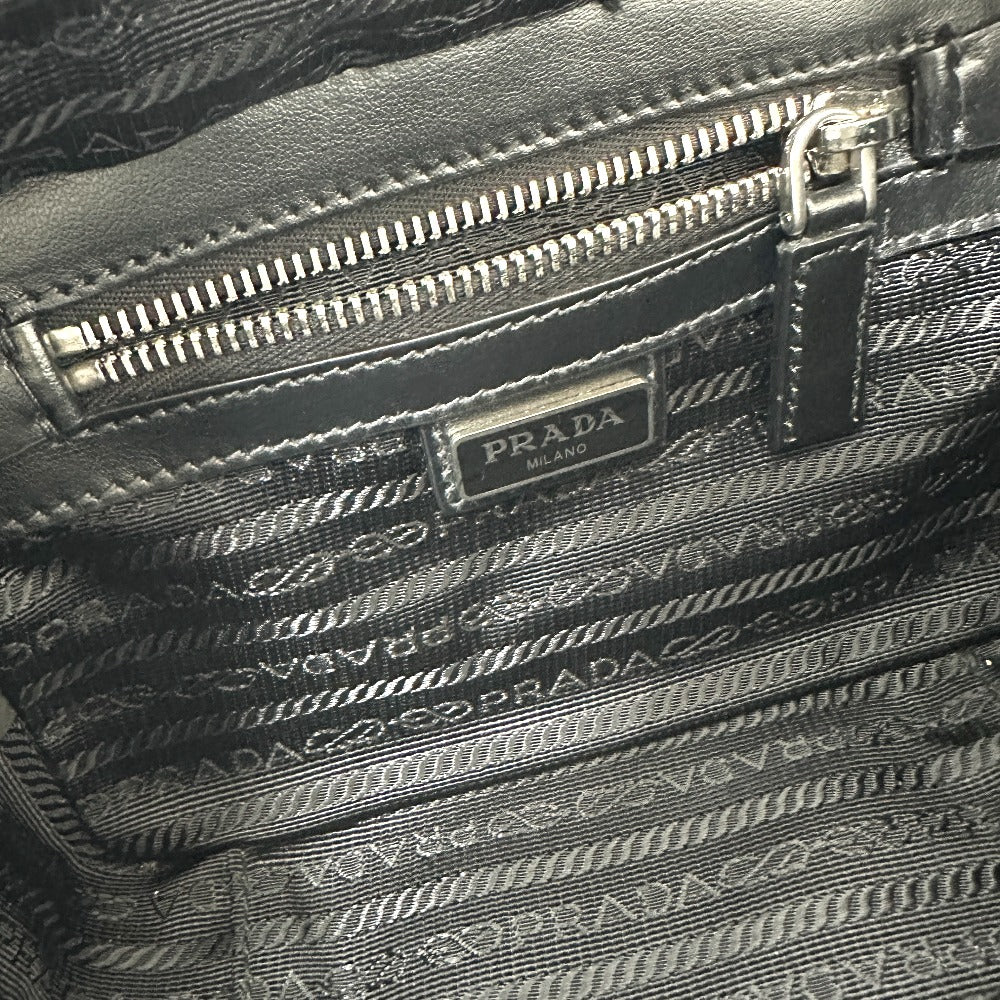 PRADA Shoulder Bag 2VH070 Safiano leather black whale whale mens Used