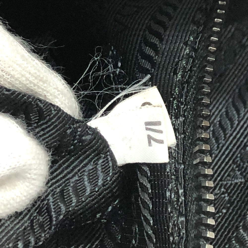PRADA Shoulder Bag VA0802 leather black Front pocket