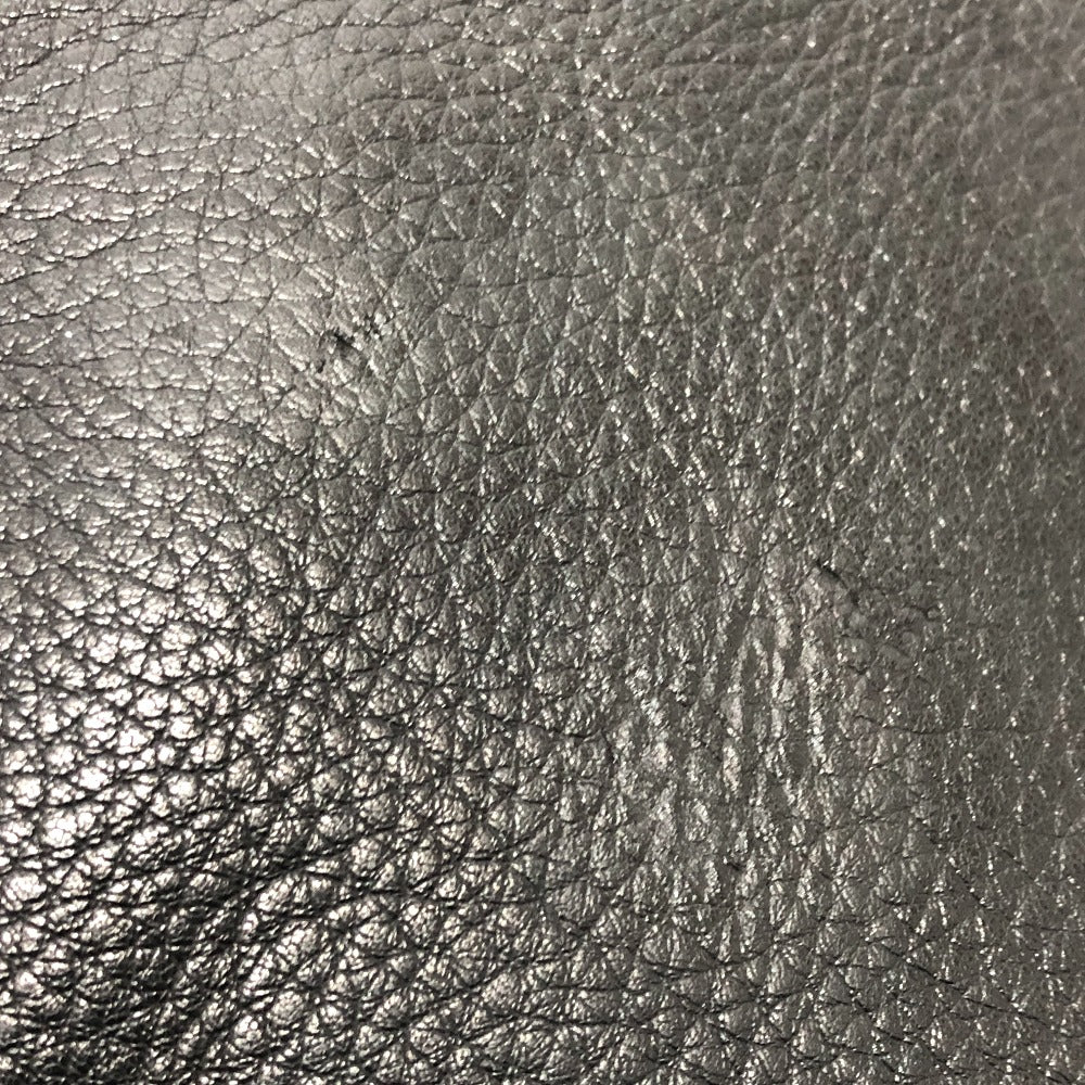 PRADA Shoulder Bag VA0802 leather black Front pocket