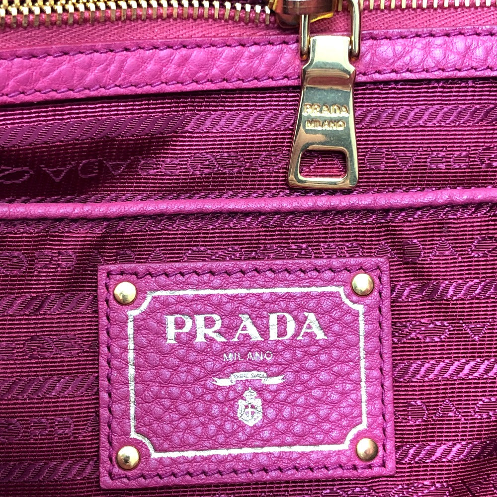 PRADA Handbag BN1713 leather pink logo Women Used