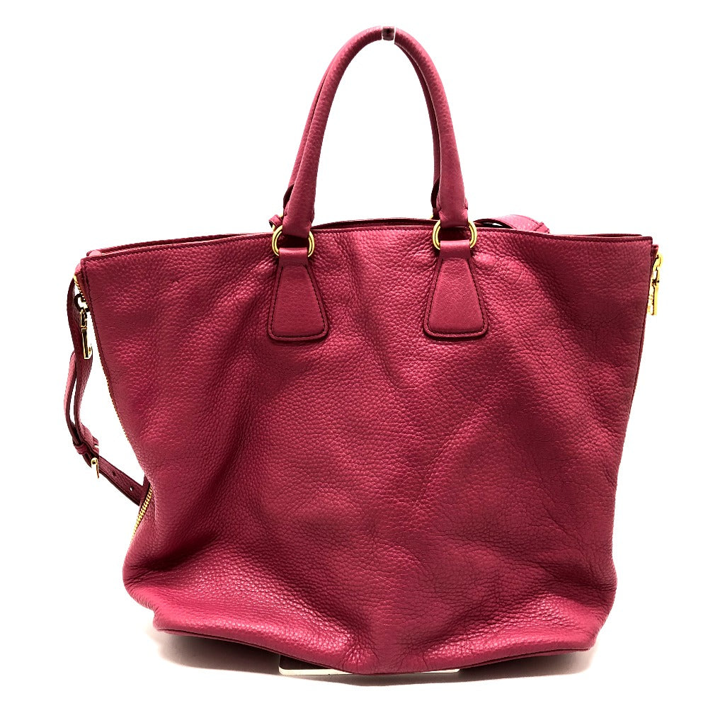 PRADA Handbag BN1713 leather pink logo Women Used