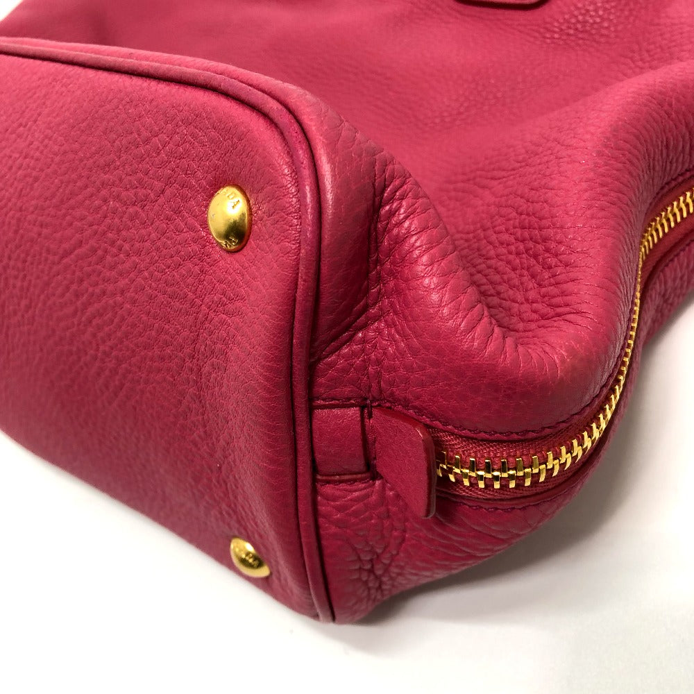 PRADA Handbag BN1713 leather pink logo Women Used