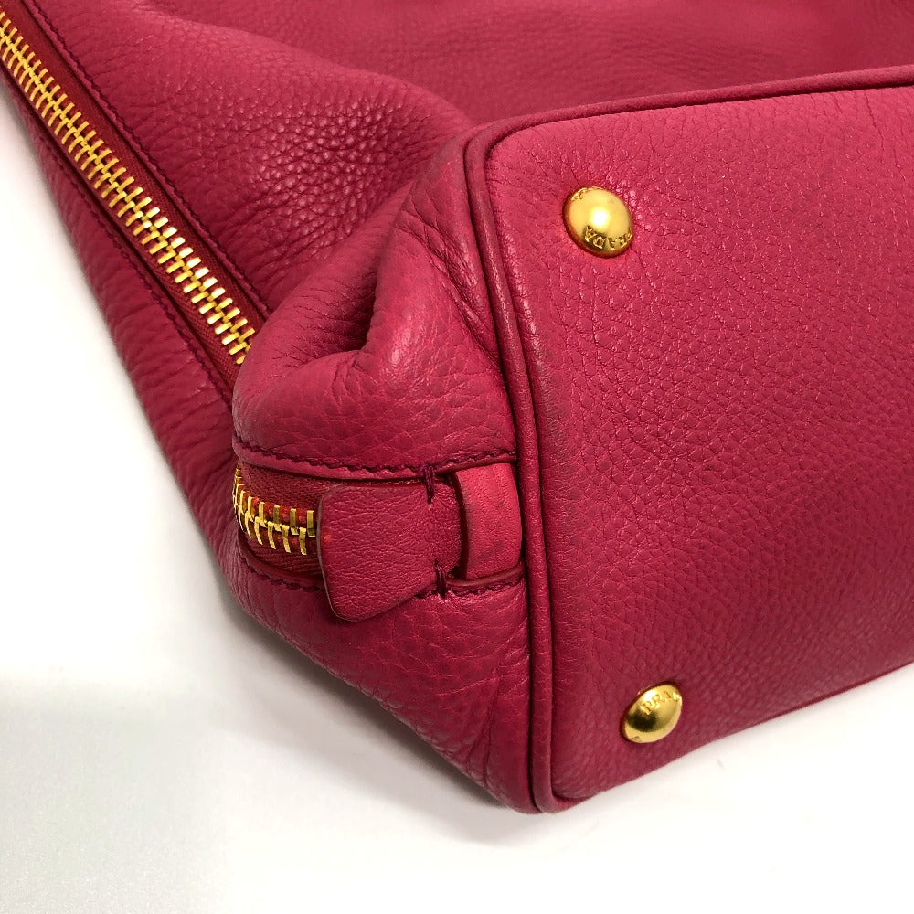 PRADA Handbag BN1713 leather pink logo Women Used