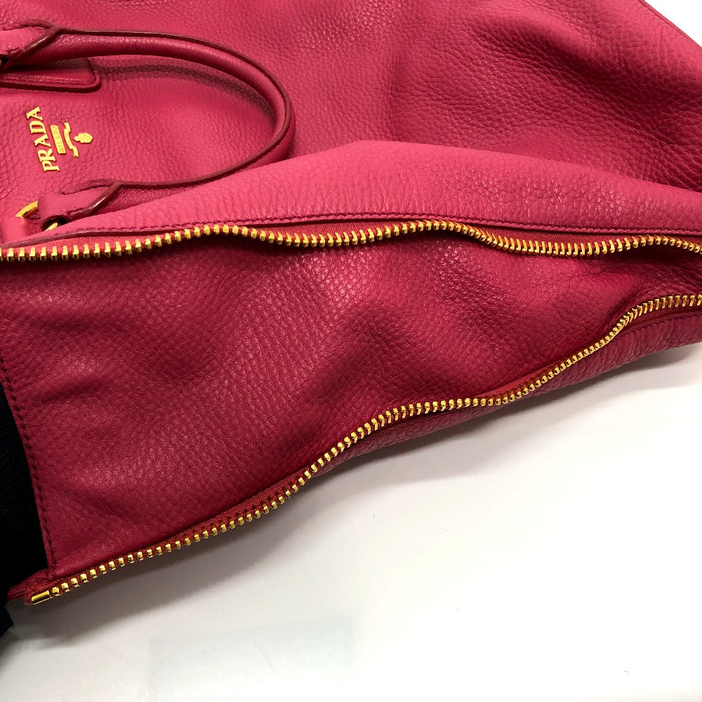 PRADA Handbag BN1713 leather pink logo Women Used