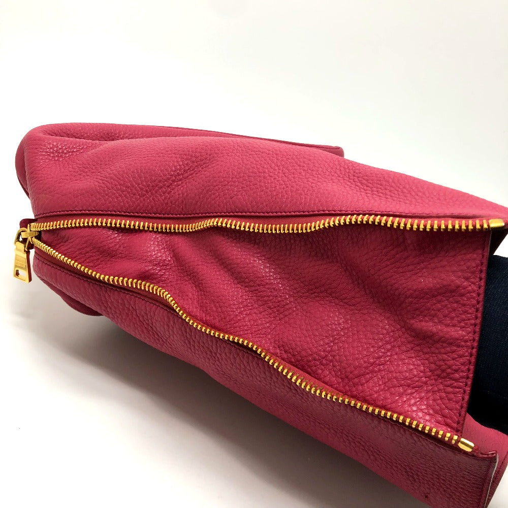 PRADA Handbag BN1713 leather pink logo Women Used