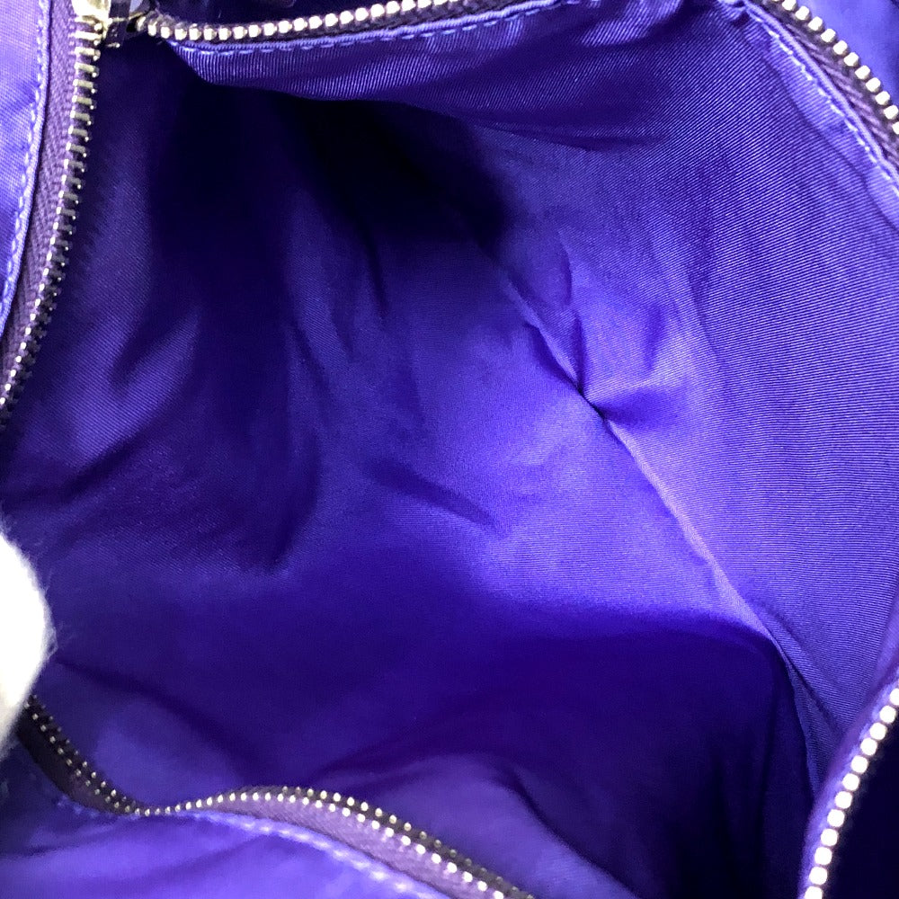 PRADA Tote Bag BR3924 saffiano leather purple logo Women Used