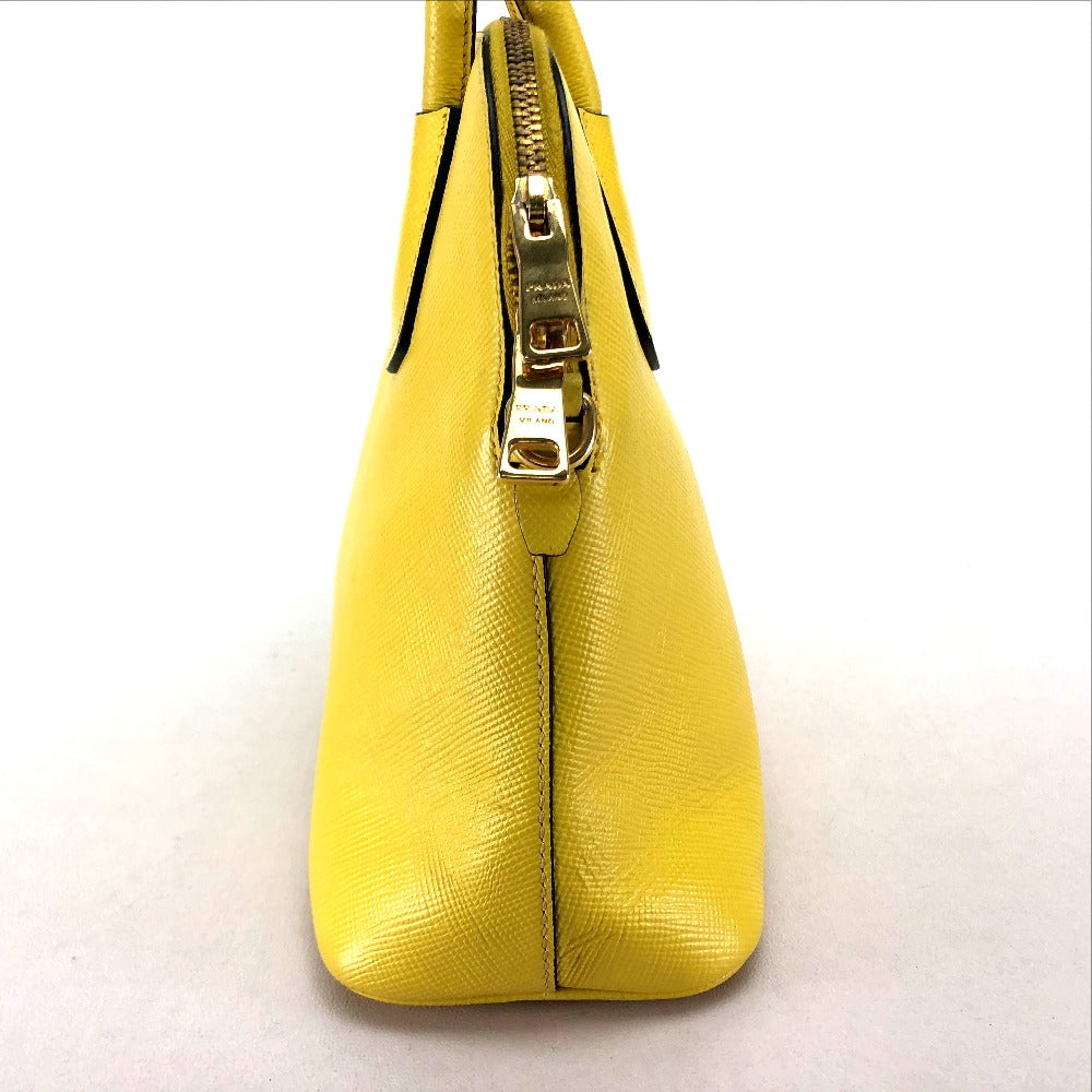PRADA Handbag BL0902 leather yellow Women Used
