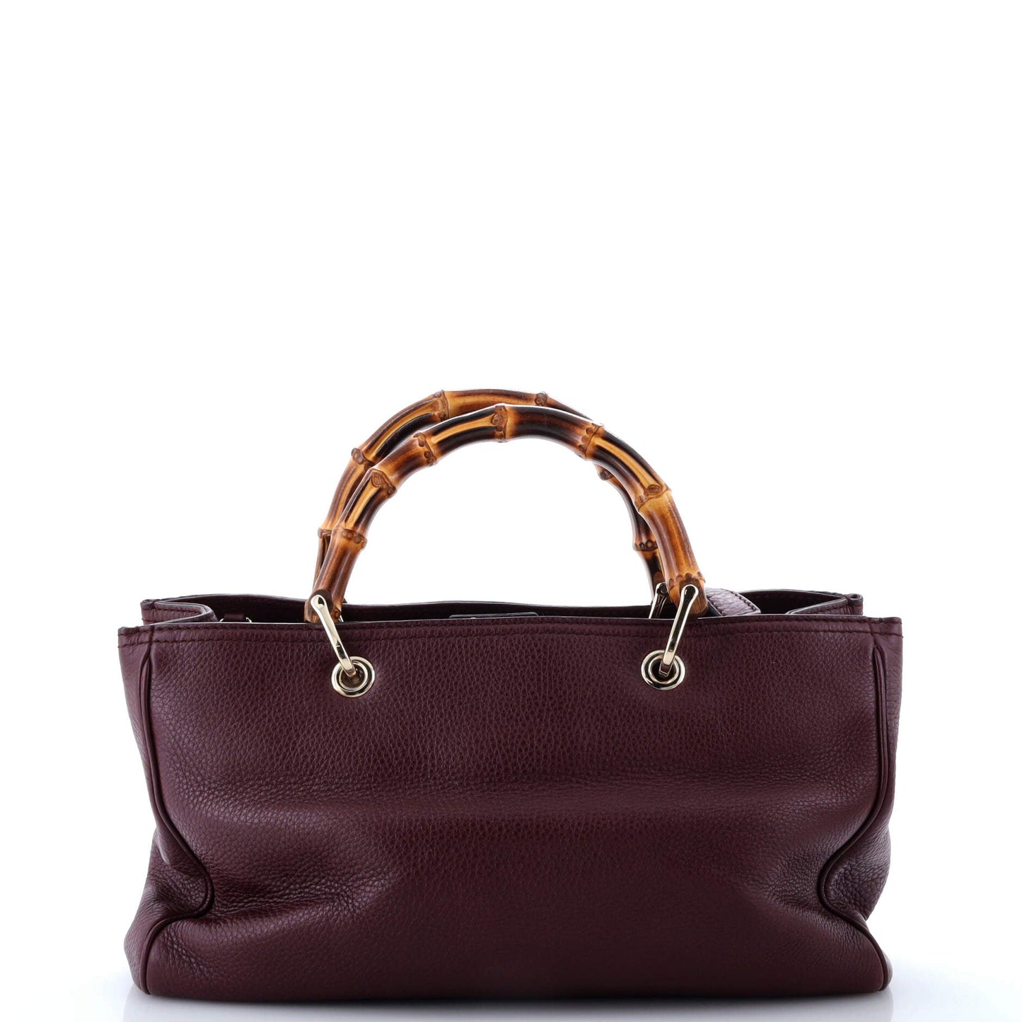Bamboo Shopper Tote Leather Medium