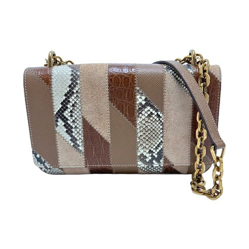 PRADA Shoulder Bag 1BD009 suede Brown logo Women Used