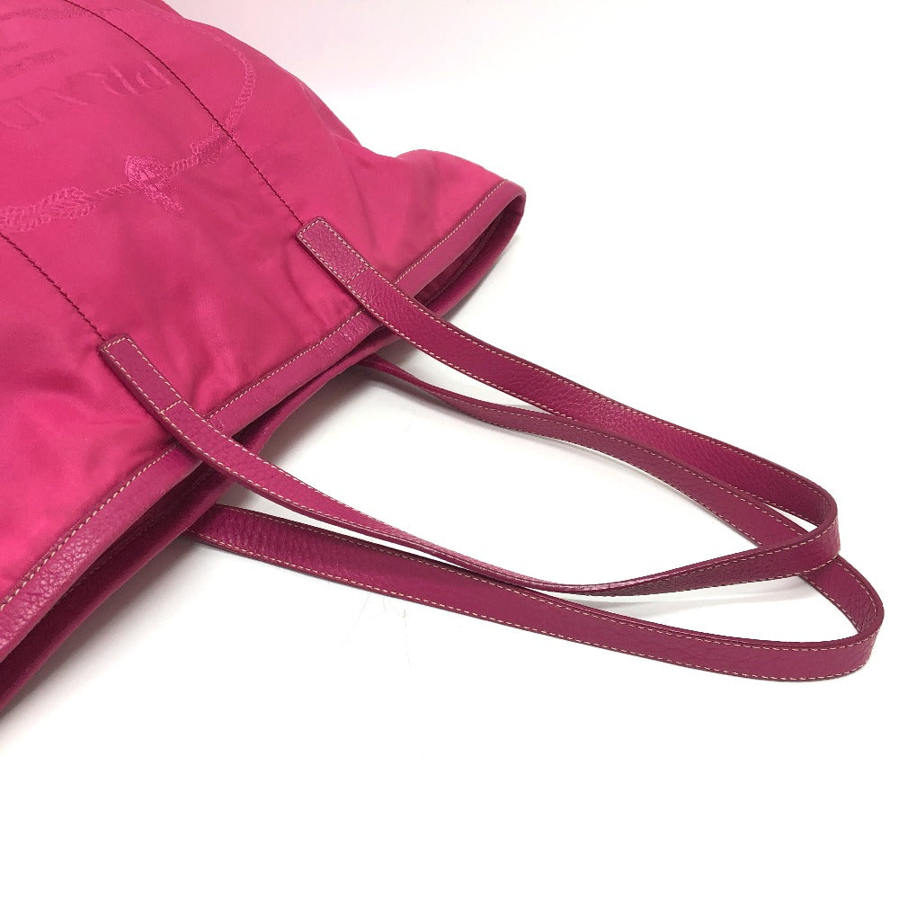 PRADA Tote Bag BR4634 Nylon / leather pink Gojaguard Women Used
