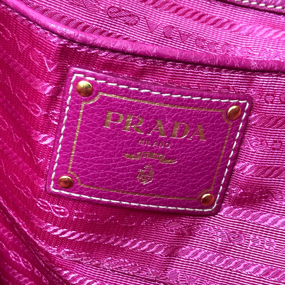 PRADA Tote Bag BR4634 Nylon / leather pink Gojaguard Women Used
