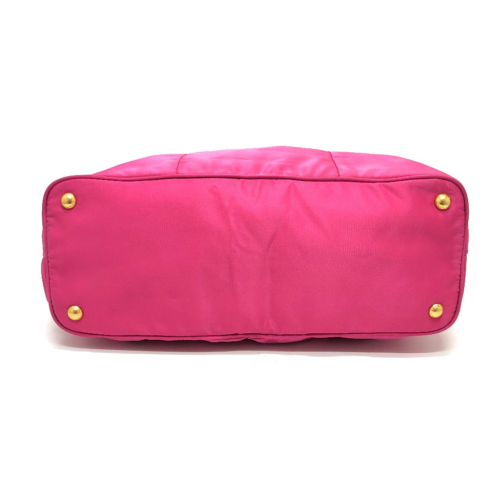 PRADA Tote Bag BR4634 Nylon / leather pink Gojaguard Women Used