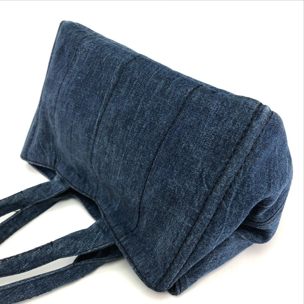PRADA Handbag B1877B denim denim blue Canapa Women Used