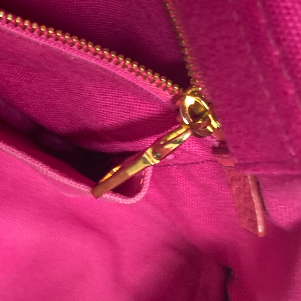 PRADA Tote Bag canvas pink Canapa