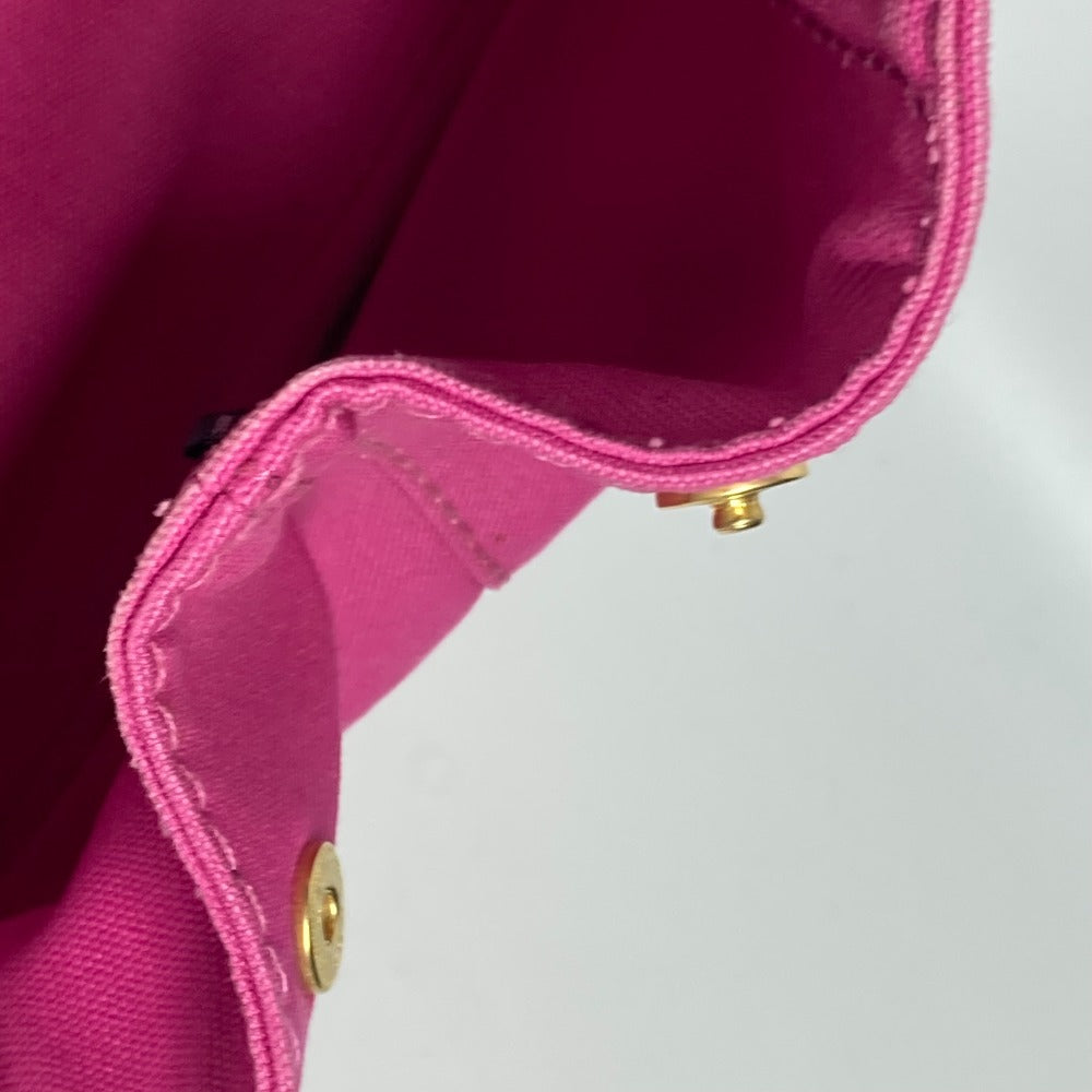 PRADA Tote Bag canvas pink Canapa