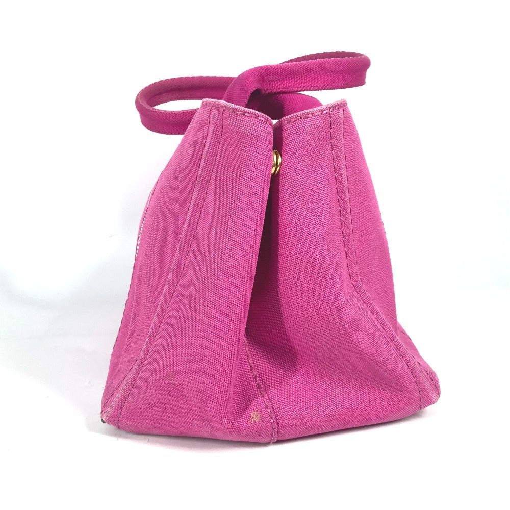 PRADA Tote Bag canvas pink Canapa