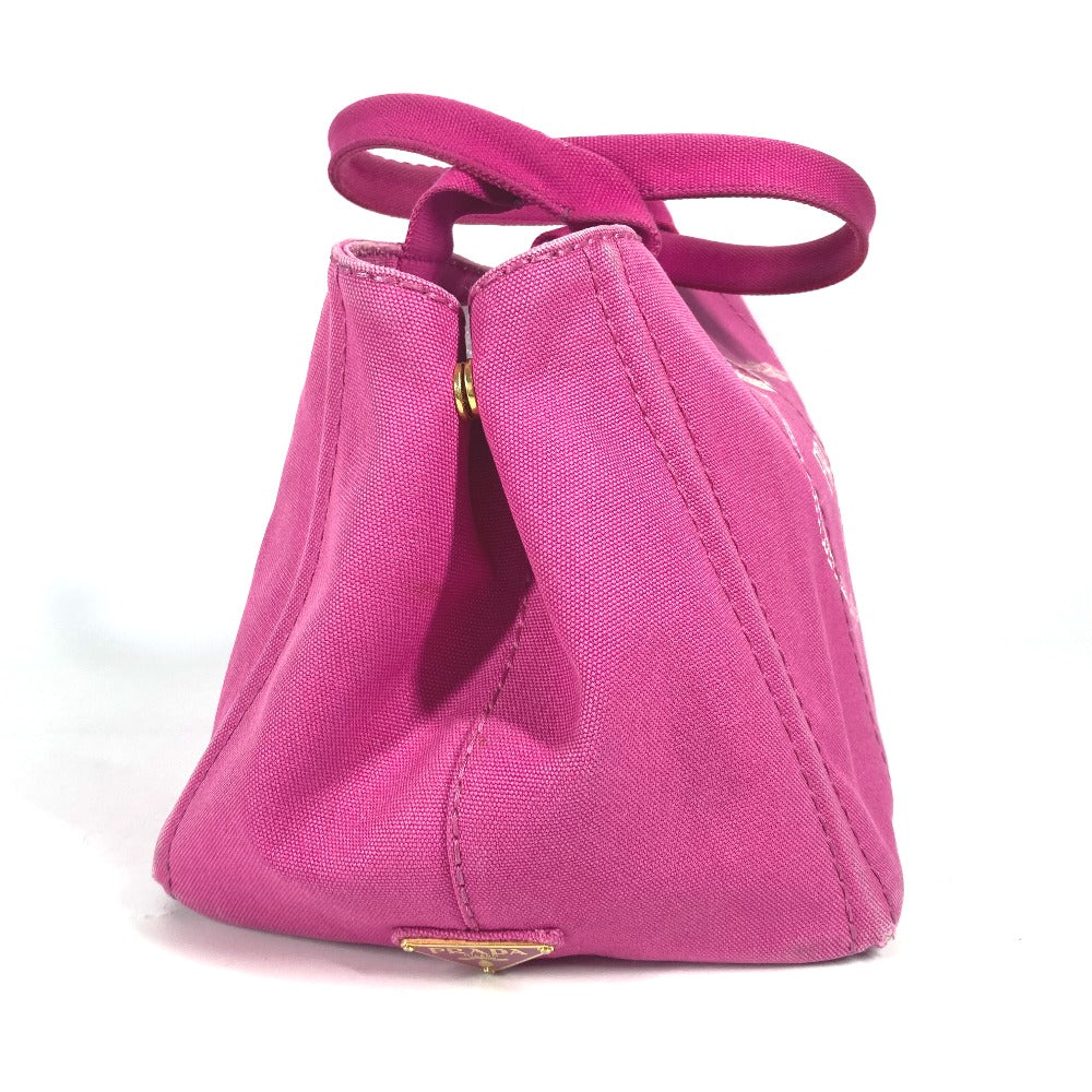 PRADA Tote Bag canvas pink Canapa