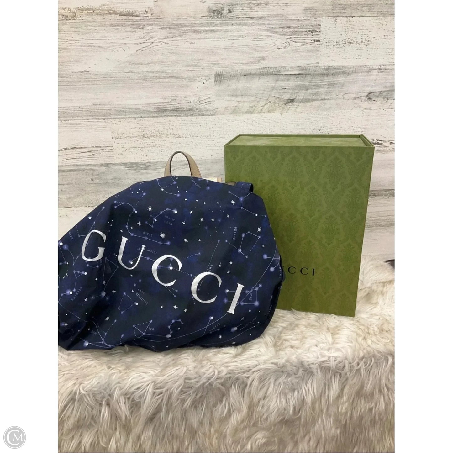 Backpack Luxury Designer By Gucci, Size: Medium