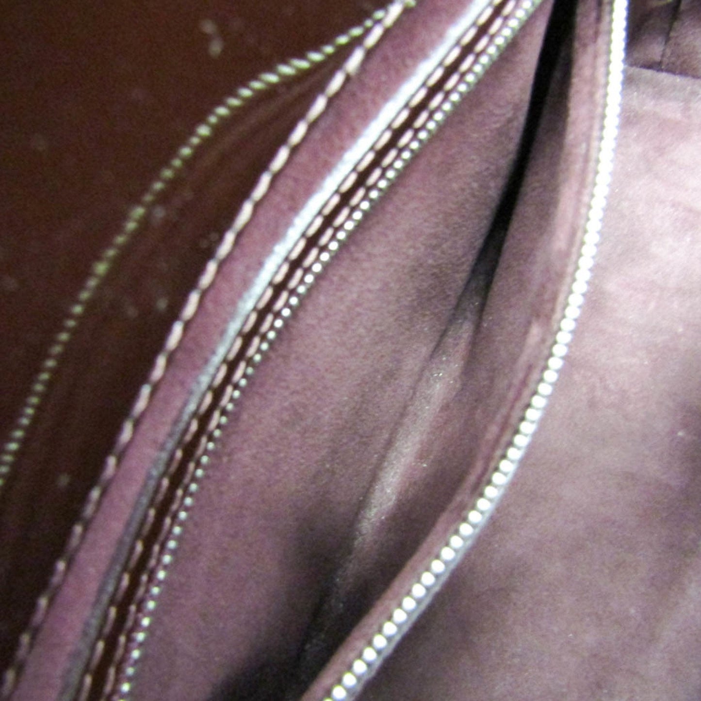 Brown Patent Leather Tote Bag with Removable Shoulder Strap