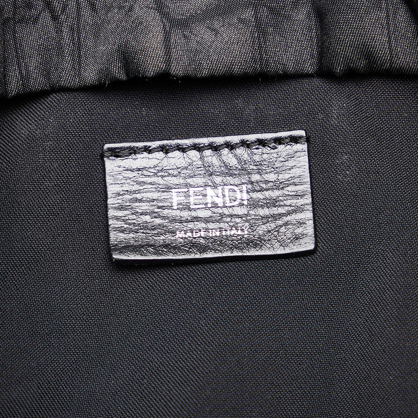 FENDI Croc Embossed Nylon Backpack