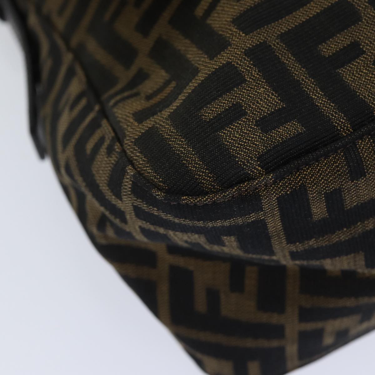 Fendi Mamma Baguette Brown Canvas Shoulder Bag ()