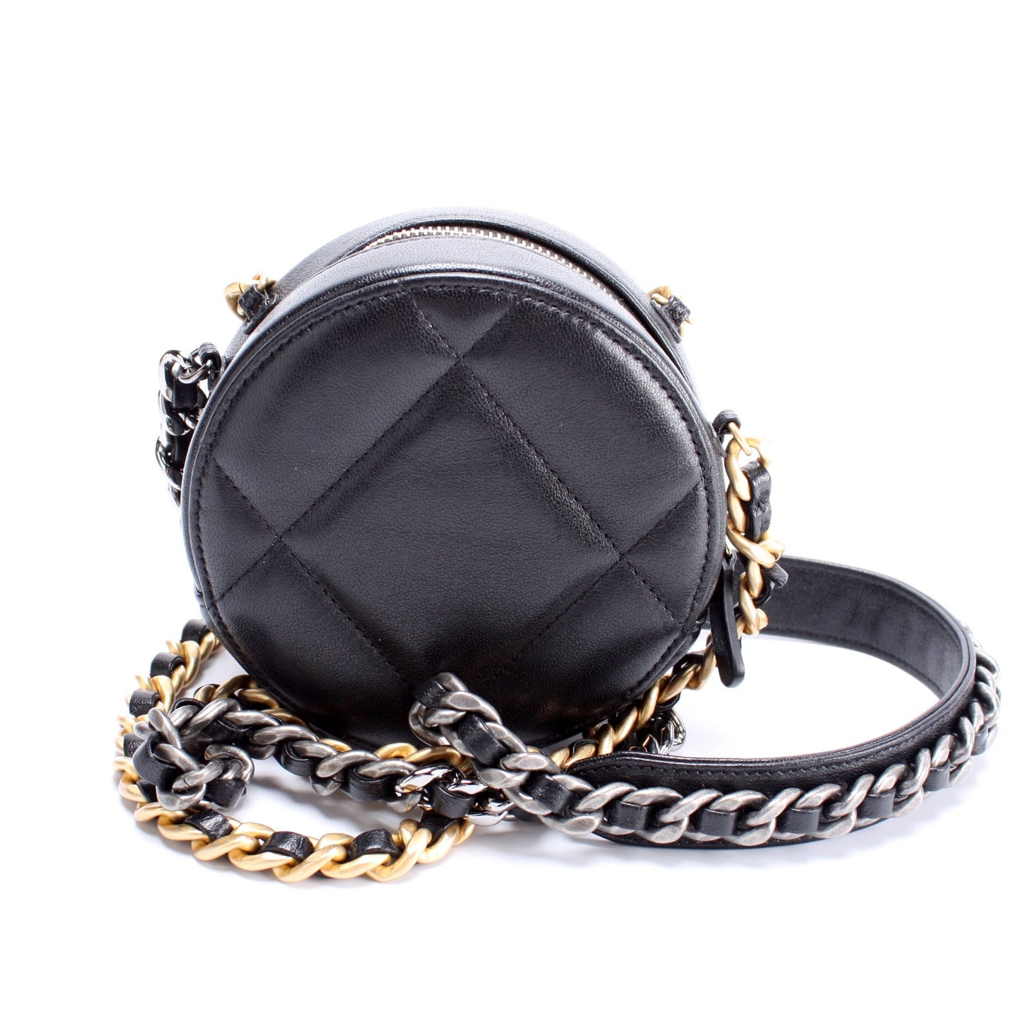 Chanel 19 Round Clutch Goatskin 29M