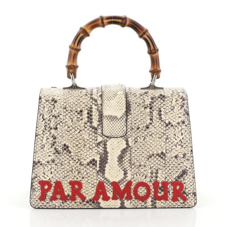 Gucci Dionysus Python & Bamboo Top Handle Shoulder Bag