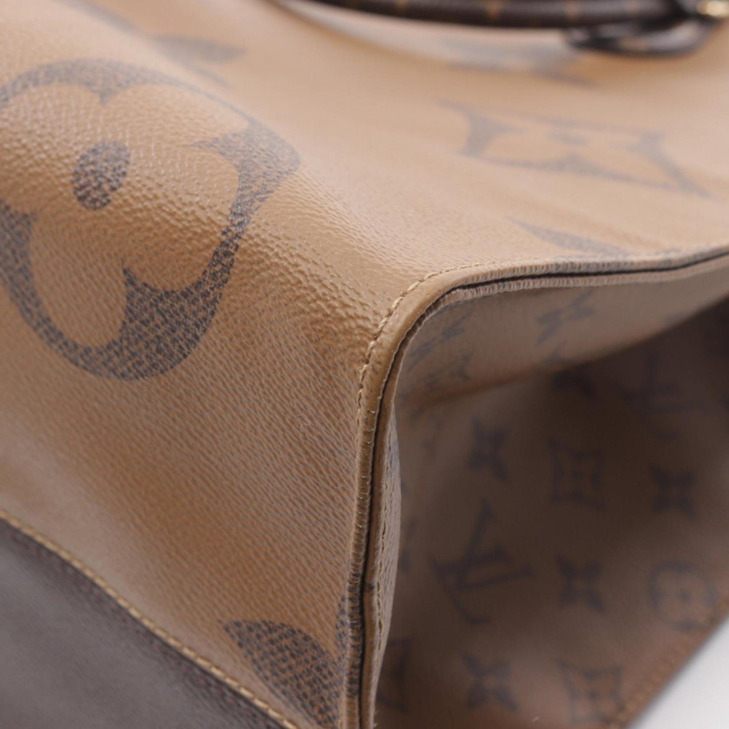 Canvas Tote Bag with Slight Scratching and Staining