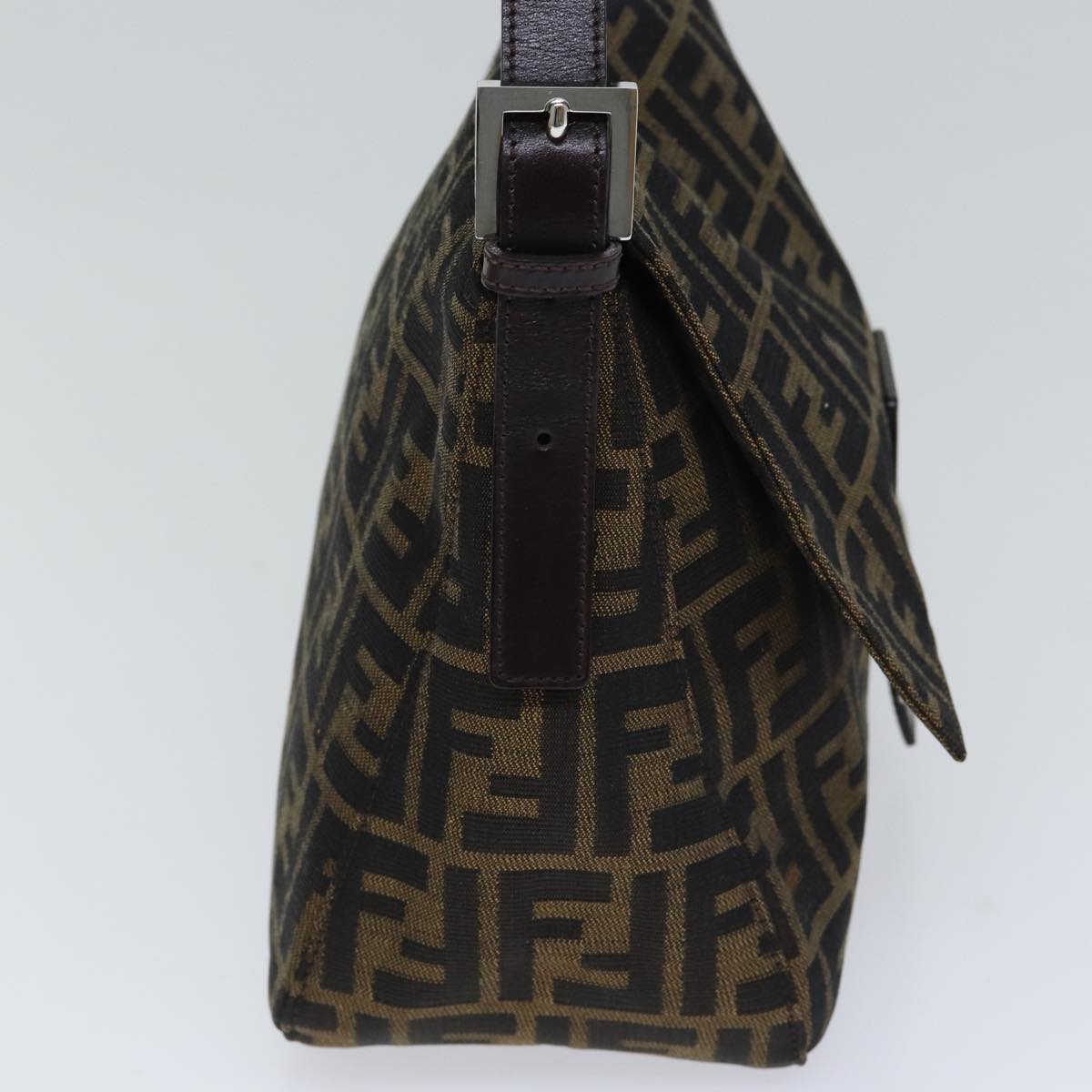 Fendi Mamma Baguette Brown Canvas Shoulder Bag ()