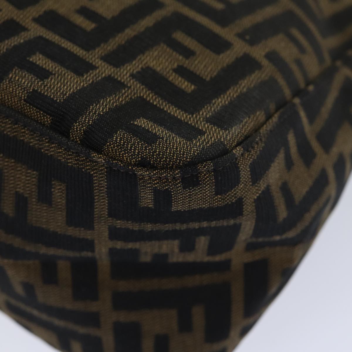 Fendi Mamma Baguette Brown Canvas Shoulder Bag ()