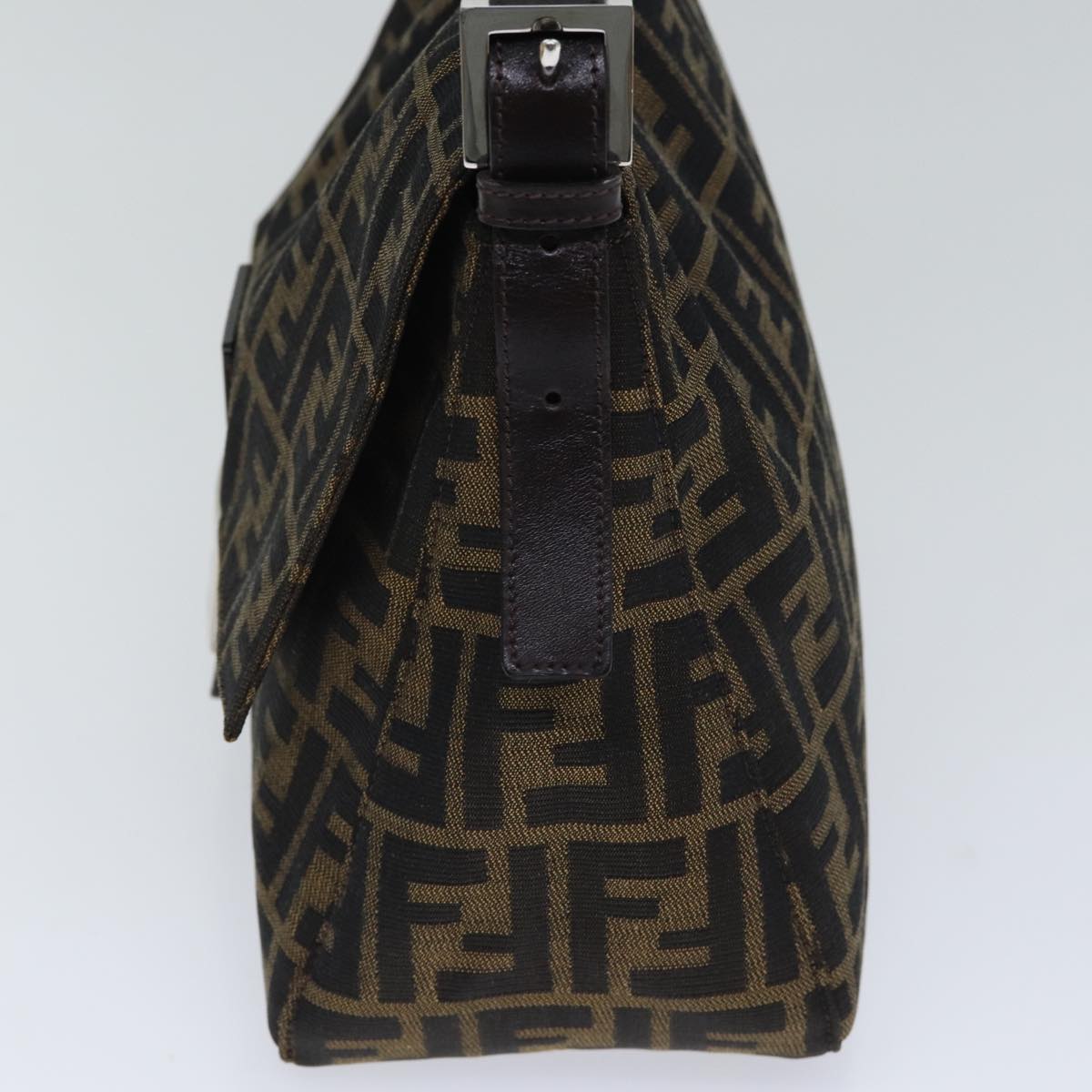 Fendi Mamma Baguette Brown Canvas Shoulder Bag ()
