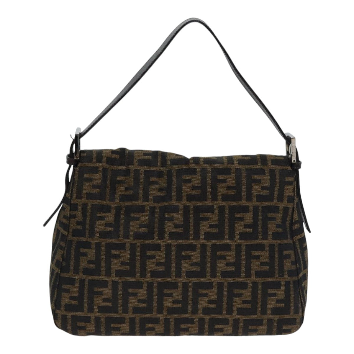 Fendi Mamma Baguette Brown Canvas Shoulder Bag ()
