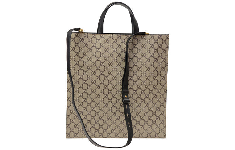 GUCCI GG Canvas Messenger Bag Medium Grey