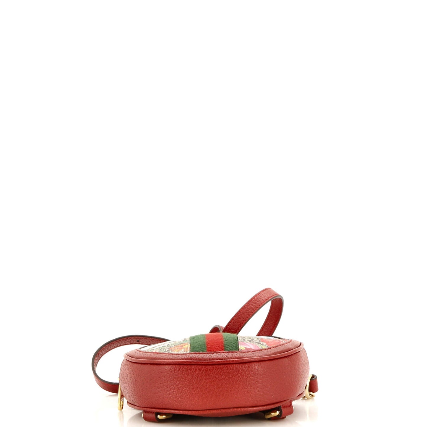 Ophidia Round Backpack Flora GG Coated Canvas Mini