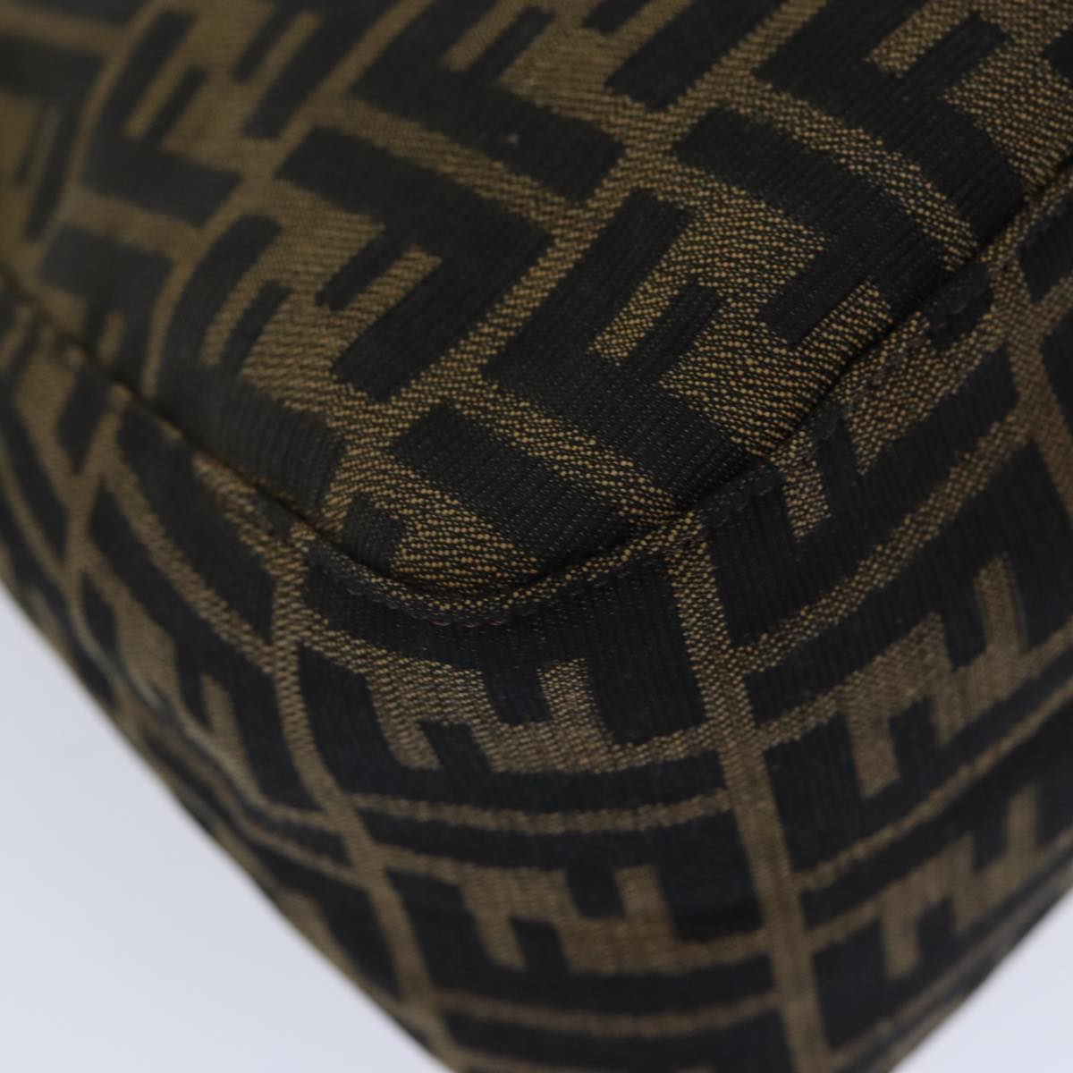 Fendi Mamma Baguette Brown Canvas Shoulder Bag ()