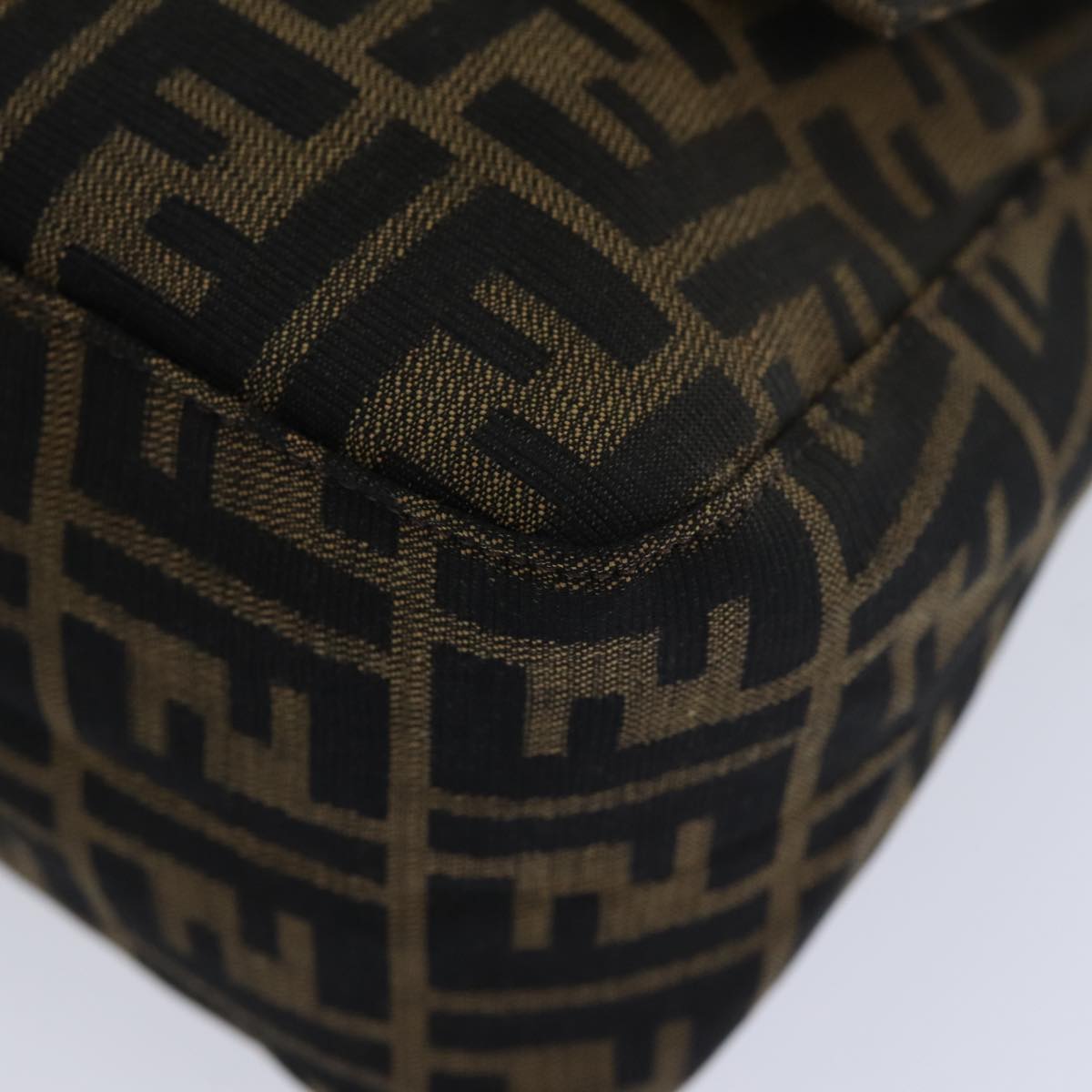 Fendi Mamma Baguette Brown Canvas Shoulder Bag ()
