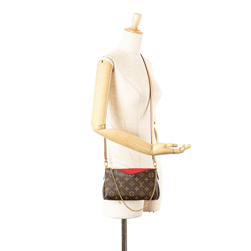 Louis Vuitton Monogram Pallas Clutch 2way Bag M41638