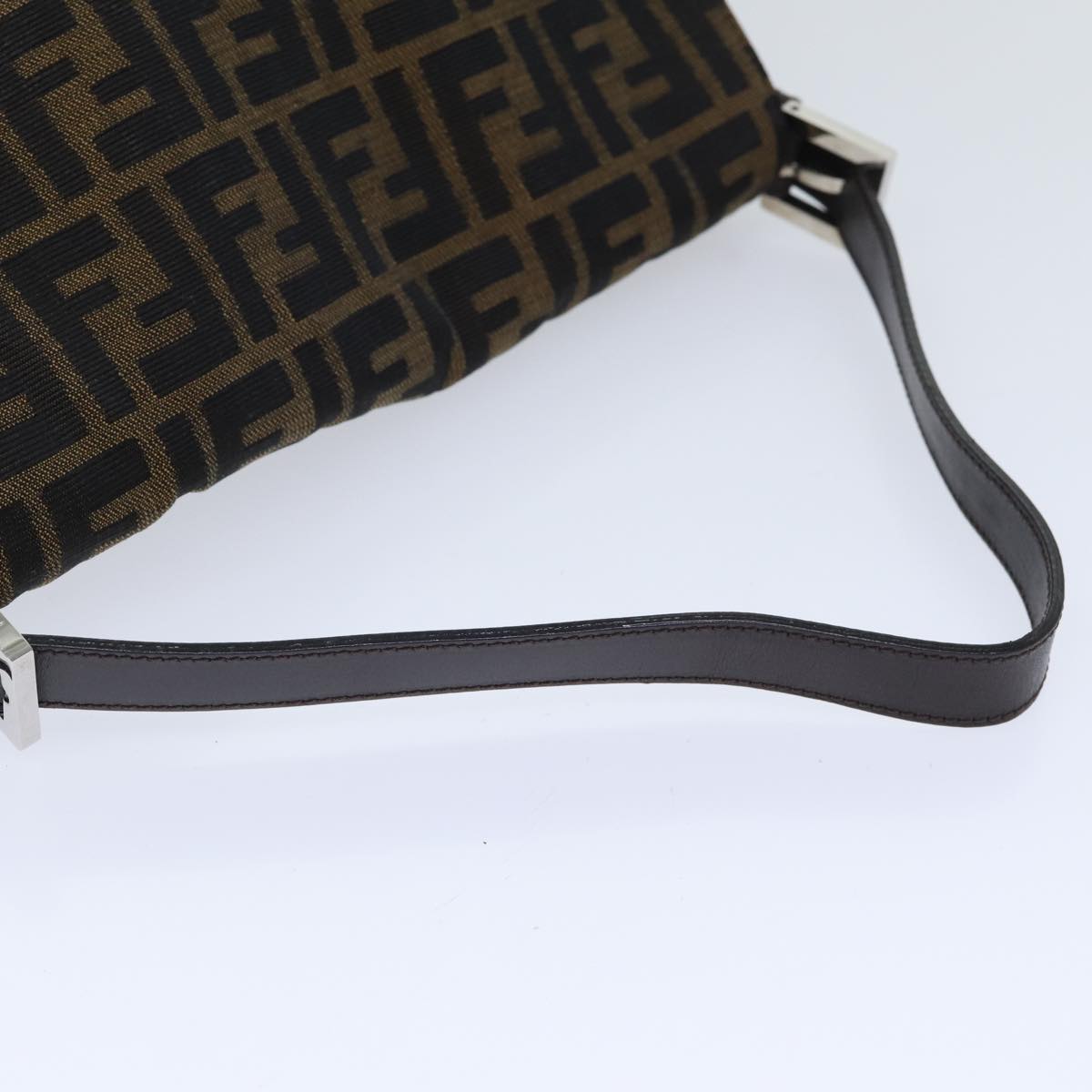 Fendi Mamma Baguette Brown Canvas Shoulder Bag ()