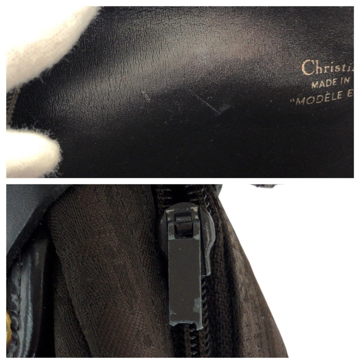 Christian Dior Dior Trotter Brown Gold Hardware Canvas Crossbody Shoulder Bag for Women