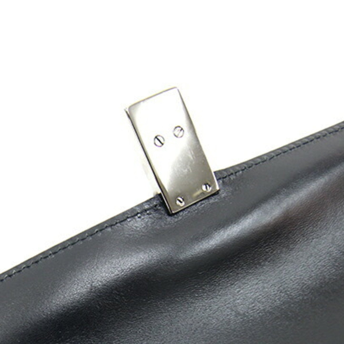 Gucci Second Bag 108844 Black Nylon Canvas Leather Clutch Men's GUCCI