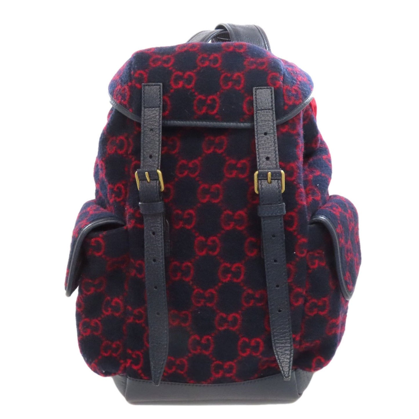 Gucci 598184 GG Wool Backpack/Daypack Women's GUCCI
