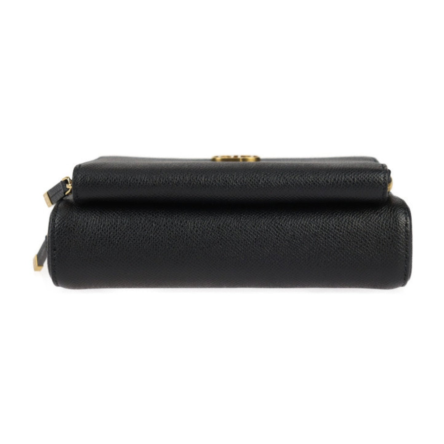 Christian Dior Caro Double Pouch Shoulder Bag S7431UBAE Calfskin Black Second Clutch R2415083010048