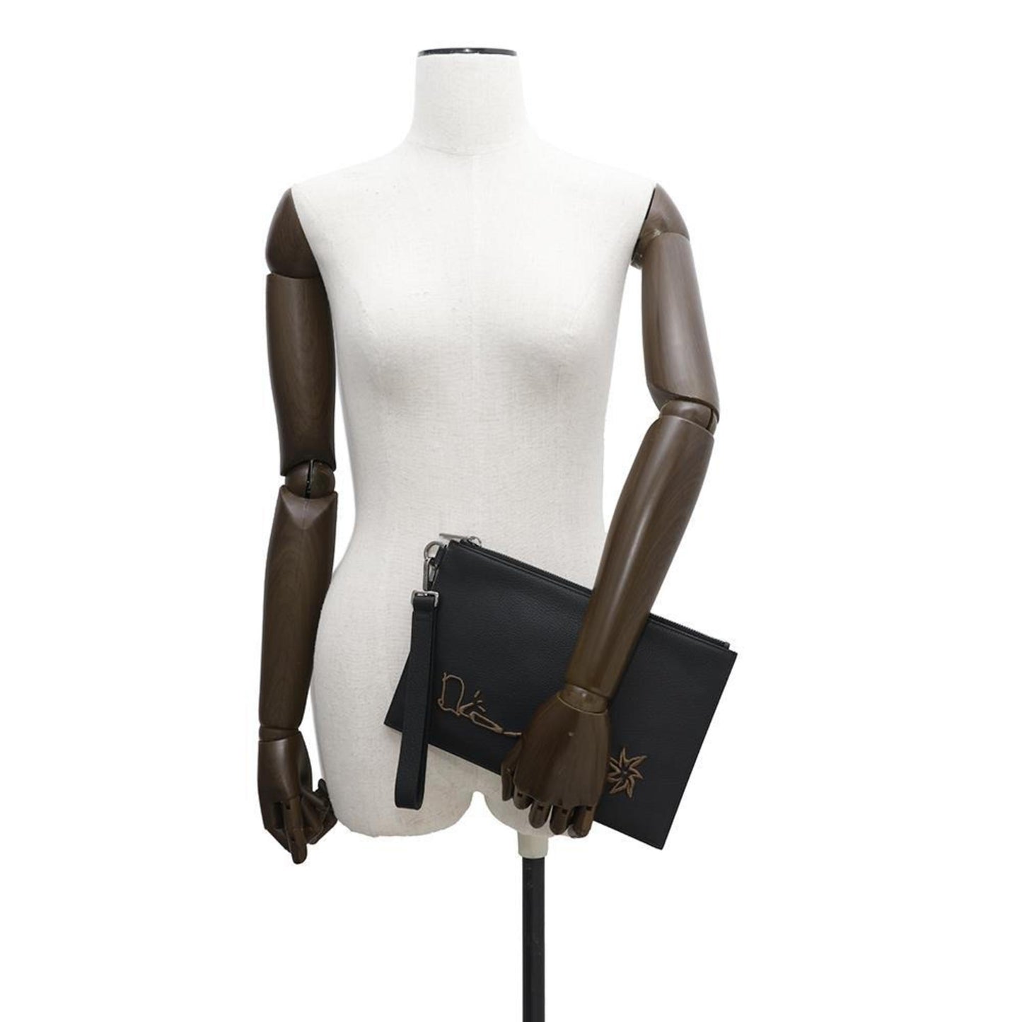 Christian Dior Cactus Jack Collaboration Clutch Bag 2ESCA338SOT Black
