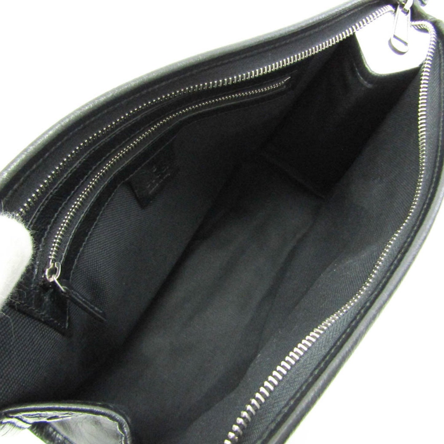 Gucci Interlocking 575991 Women,Men Leather Clutch Bag Black