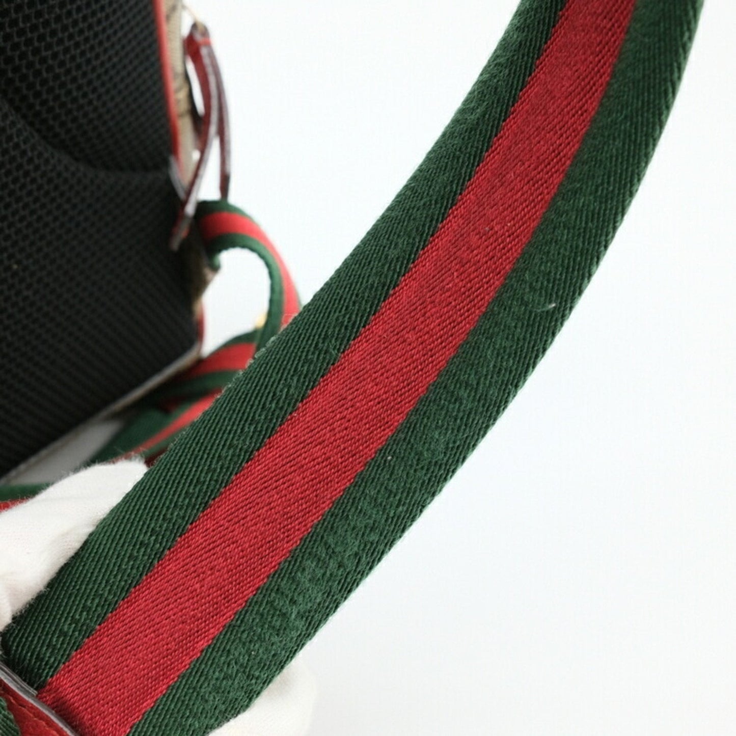 GUCCI Bosco GG Supreme Embroidered Backpack Daypack Canvas Leather 495621