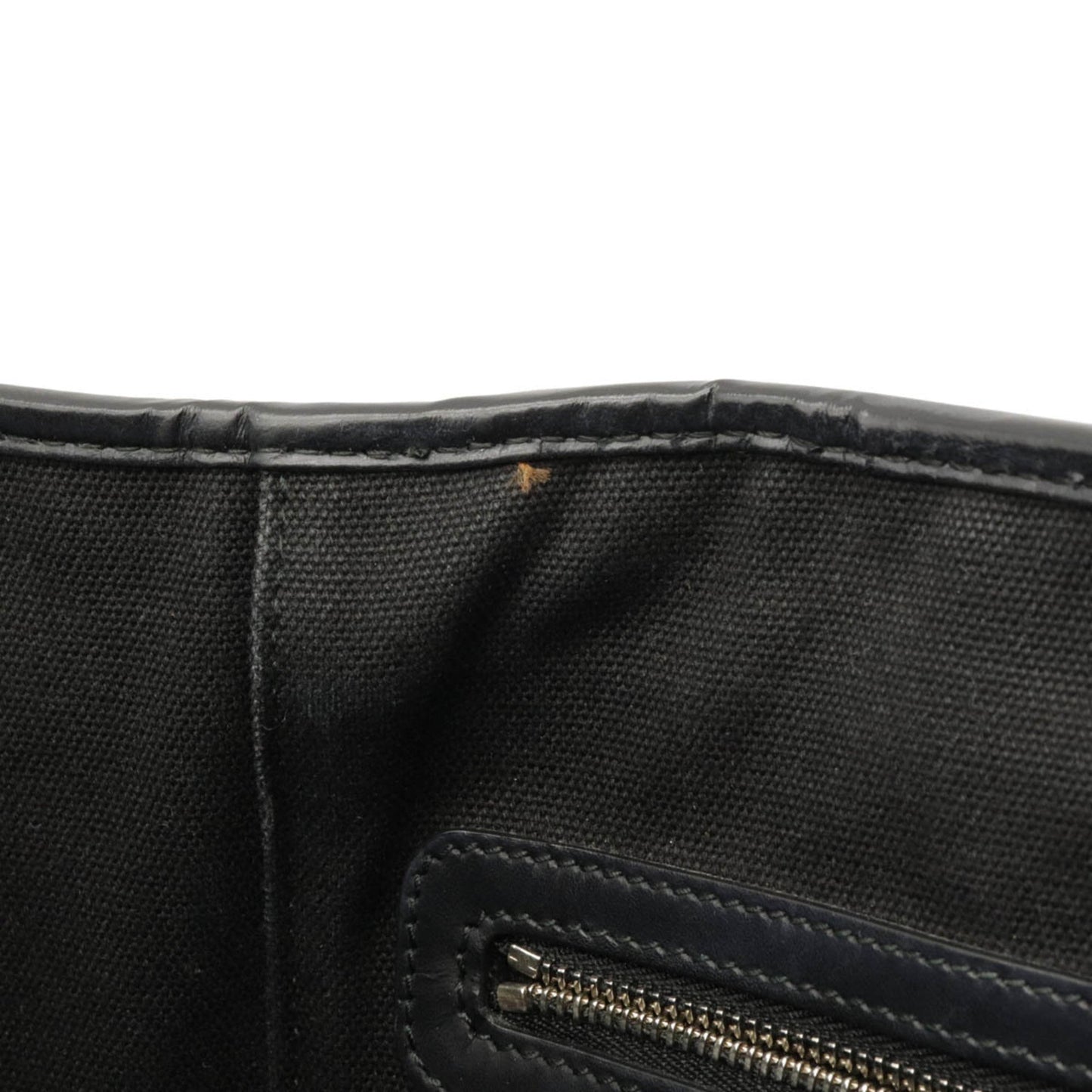 BagsChristian Dior Christian Lady Cannage Pana Tote Bag Coated Canvas Leather Black