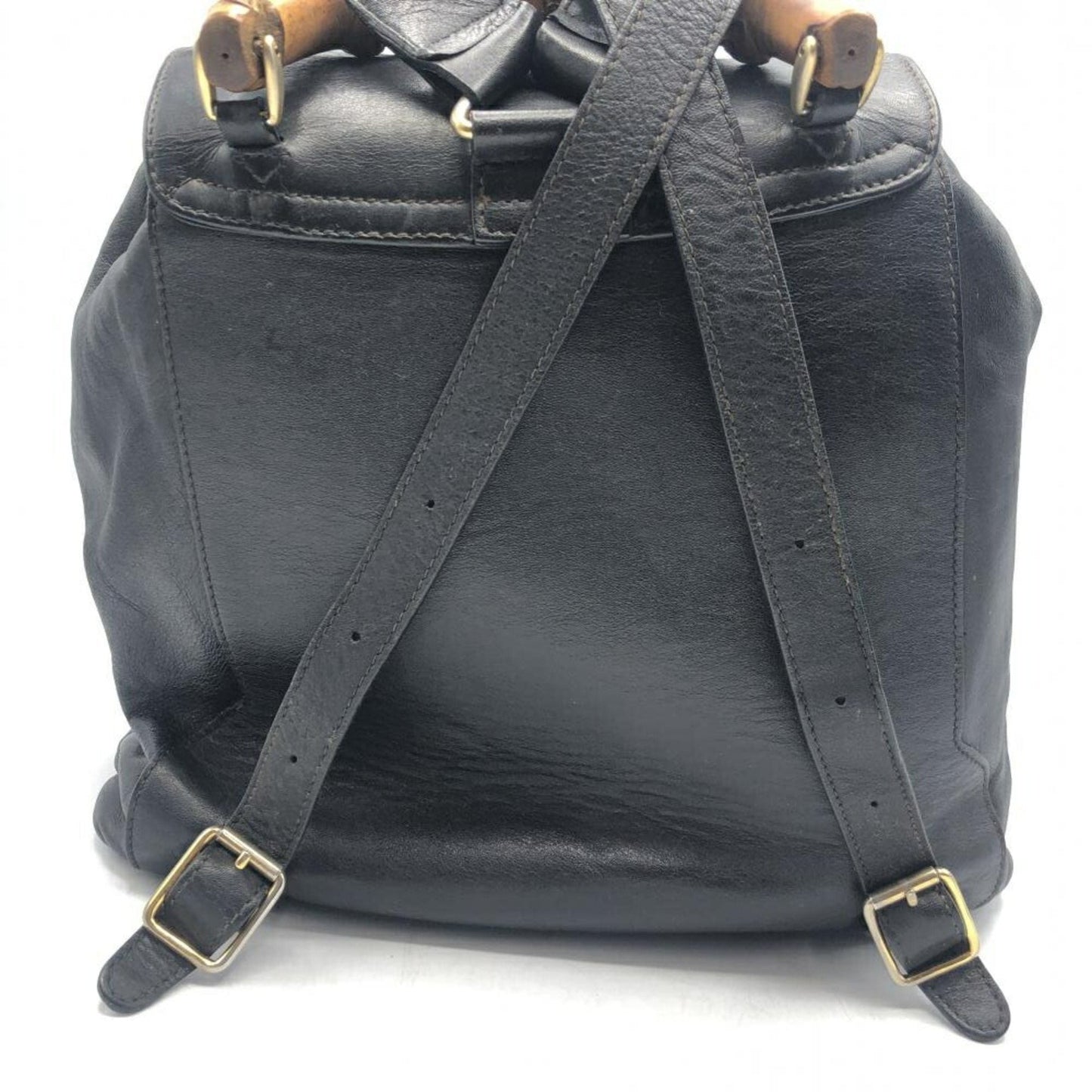 GUCCI Bamboo Leather Backpack 003・2058・0016 Old Gucci